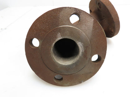 2" Cast Steel 90° Elbow #150 Flange Pipe Fitting 4-Bolt