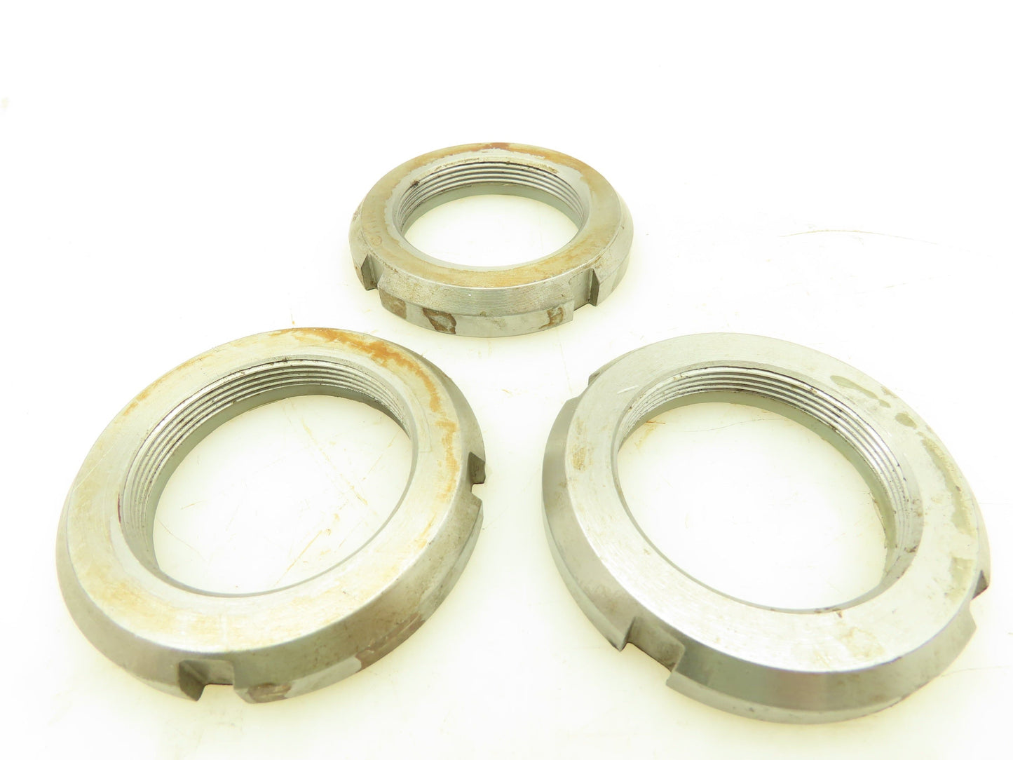 Applied SNI11 0.302" Slot x 2.000"OD 1026 Grade Steel Self Locking Lock Nut 3 pc
