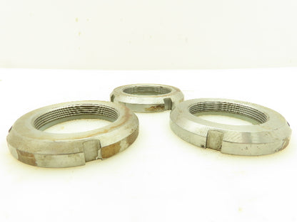 Applied SNI11 0.302" Slot x 2.000"OD 1026 Grade Steel Self Locking Lock Nut 3 pc