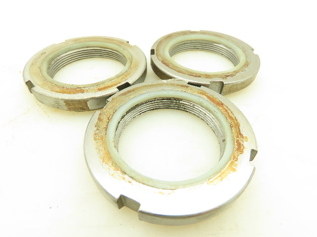 Applied SNI11 0.302" Slot x 2.000"OD 1026 Grade Steel Self Locking Lock Nut 3 pc