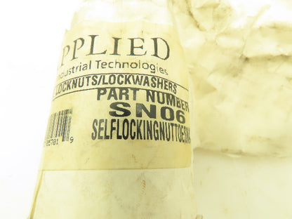 Applied SN06 0.240" Slot x 1.375"OD 1026 Grade Steel Self Locking Lock Nut 3pc