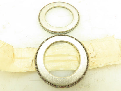 FTP2436 1.500"Bore x 2.125"OD x 0.13"L PTFE Steel Back Thrust Bearing Lot of 2