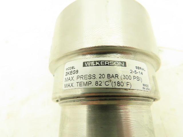 Wilkerson SF2-04-SYV0 General Purpose Filter 300 psi 1/2" NPT 70 cfm 5 micron SS