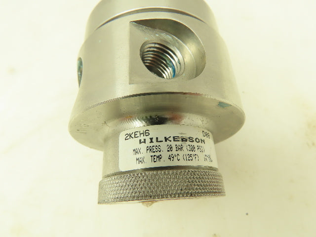 Wilkerson 2KEH6 General Purpose Air Regulator 1/2" NPT 80 cfm Max Flow Pneumatic