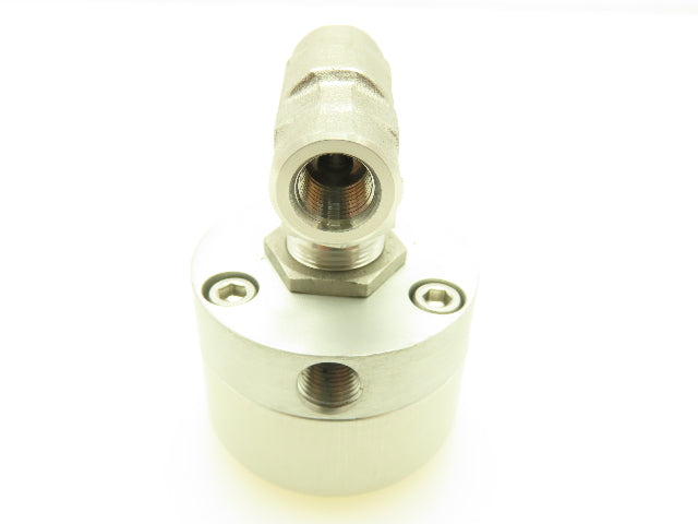 Parker 2F-V4L0-11AD-SS Series Pneumatic Inline Needle Valve 316 SS Air 1/8" Port