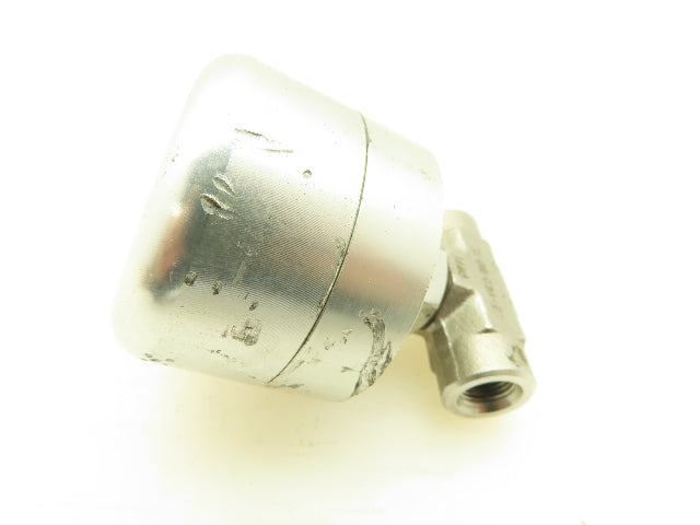 Parker 2F-V4L0-11AD-SS Series Pneumatic Inline Needle Valve 316 SS Air 1/8" Port