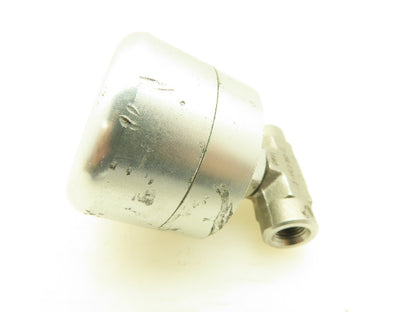 Parker 2F-V4L0-11AD-SS Series Pneumatic Inline Needle Valve 316 SS Air 1/8" Port