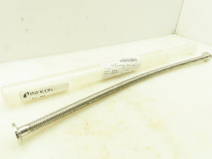 Inficon DN 10 ISO-KF SS Flex Vacuum Hose 10MM ID Metallschlauch 19.5" Long