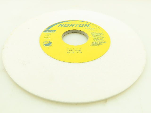 Norton 10 x 1/4 x 2" 38A54-I8VBE Grinding Wheel 322169 11/94 2290RPM