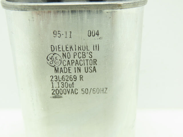 General Electric 23L6269R Capacitor 1.130uf 2000VAC 95-11 Dielektrol III