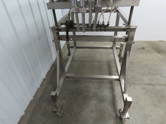 GEI Turbo MUL4 ARC Piston Filler 4 Head Piston Style Liquid Filler Bottle Can