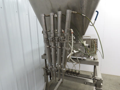 GEI Turbo MUL4 ARC Piston Filler 4 Head Piston Style Liquid Filler Bottle Can