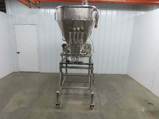 GEI Turbo MUL4 ARC Piston Filler 4 Head Piston Style Liquid Filler Bottle Can