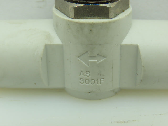 SMC AS3001F-10 Inline Flow Control Valve 10mm Pushlok Tube Lot of 4