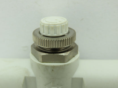 SMC AS3001F-10 Inline Flow Control Valve 10mm Pushlok Tube Lot of 4