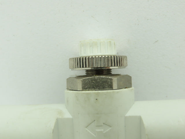 SMC AS3001F-10 Inline Flow Control Valve 10mm Pushlok Tube Lot of 4