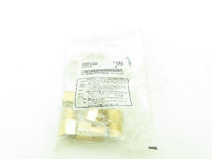 SMC KQ2E12-04A Brass Bulkhead 12MM Tube Pneumatic Air 1/2"BSPT 20mm OD Lot of 5