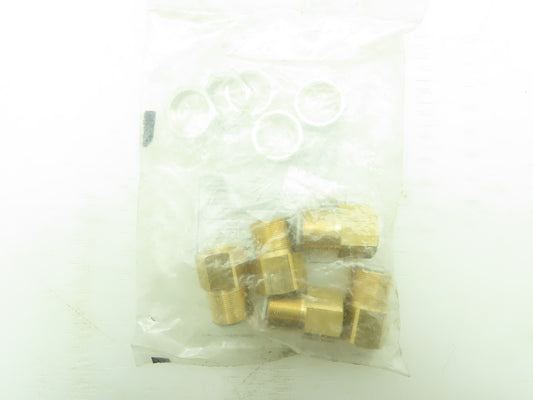 SMC KQ2E12-04A Brass Bulkhead 12MM Tube Pneumatic Air 1/2"BSPT 20mm OD Lot of 5