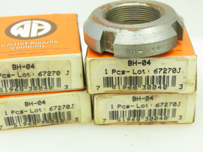 Whittet-Higgins Bearhug Locknut Lot (4)BH-01 (4)BH-02 (3)BH-03 (4)BH-04
