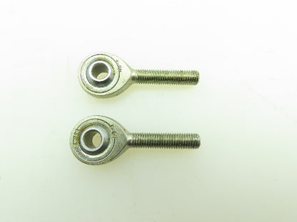 Aurora MB-4 1/4" Precision Left Hand Male Rod End 1" Thread 1/4-28 Lot of 2