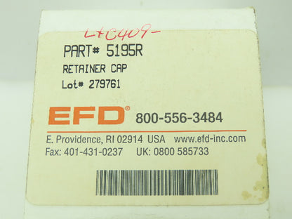 EFD 5195R Self Venting Retainer Cap Max Pressure 100PSI  279761