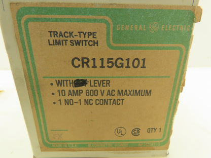 GE General Electric CR115G101 Oiltight Limit Switch 10A 600V w/Lever