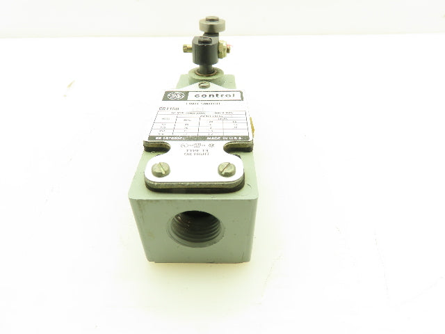 GE General Electric CR115G101 Oiltight Limit Switch 10A 600V w/Lever