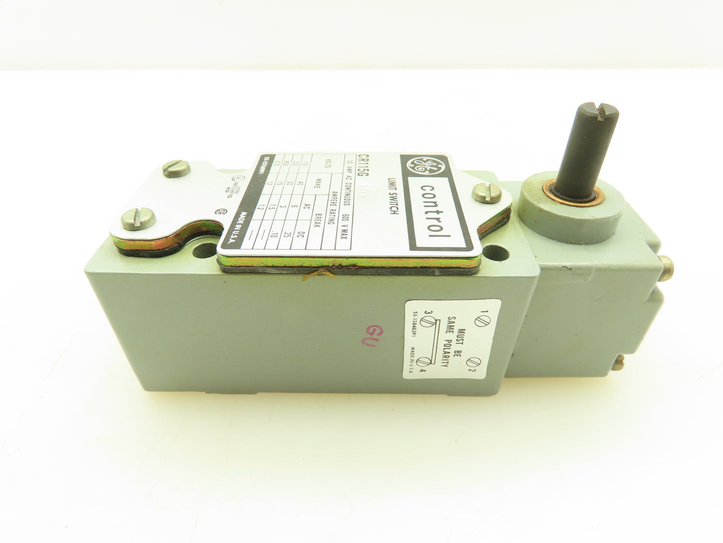 GE General Electric CR115G101 Oiltight Limit Switch 10A 600V