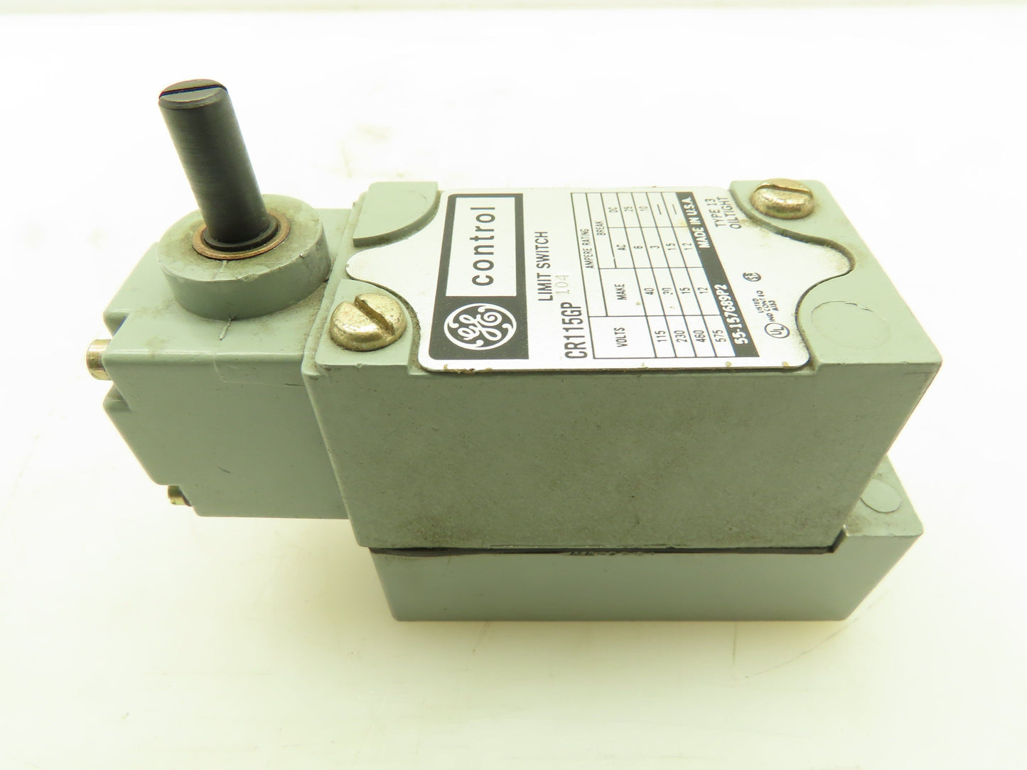 GE General Electric CR115G104  Oiltight Limit Switch 10A 600V