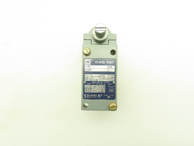 Square D BO54A1 Limit Switch Top 10A 120V/240V/480V/600V Ser A