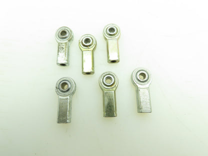 RBC Heim HFL3C 3/16'' Female LH Metal to Metal Rod End Bearing 3/16-32 Lot of 6