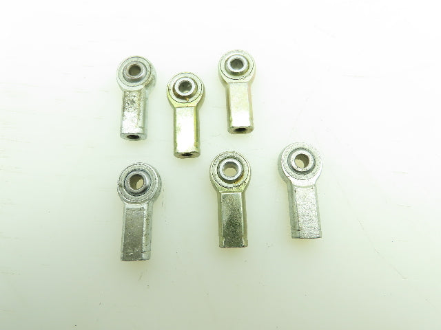 RBC Heim HFL3C 3/16'' Female LH Metal to Metal Rod End Bearing 3/16-32 Lot of 6