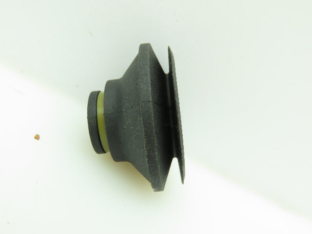 Vacuum Suction Cup Bottom 7/8"ID Top 3/8"ID Rubber/Black  LOT OF 8