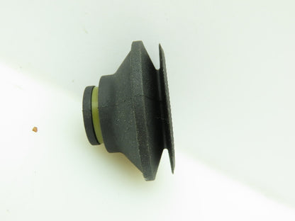 Vacuum Suction Cup Bottom 7/8"ID Top 3/8"ID Rubber/Black  LOT OF 8
