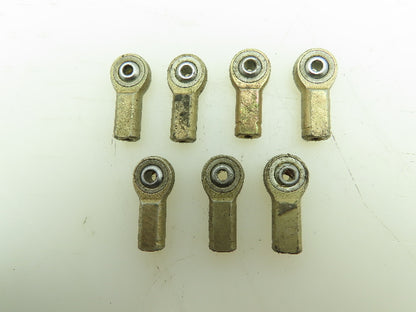 1/8'' Female Left Hand Metal to Metal Rod End Bearing 6-32 Lot of 7