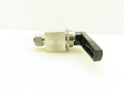 Swagelok SS-45S12MM-A  12mm Tube Fitting Ball Valve 1500PSI 316 Stainless Elbow