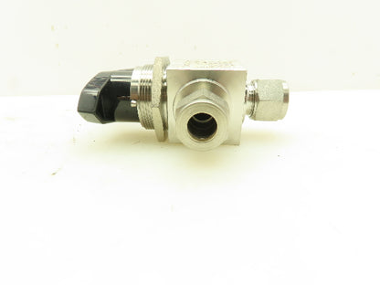 Swagelok SS-45S12MM-A  12mm Tube Fitting Ball Valve 1500PSI 316 Stainless Elbow