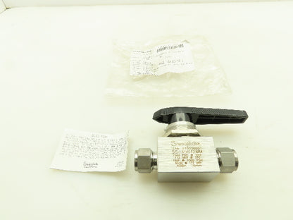 Swagelok SS-45S12MM  12mm Straight Tube Fitting Ball Valve 2500PSI 316 Stainless