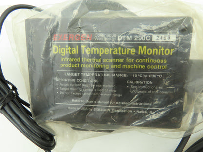 Exergen DTM 290C Infrared Digital Temperature Monitor Control -10C To 290C Range