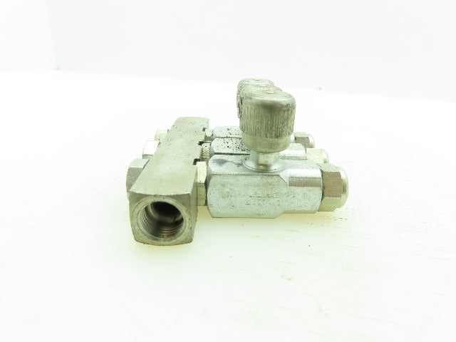 Lincoln Engineering SL4-3 SL4 Injector 3 Unit 1/4" Tube Adjustable Needle Valve