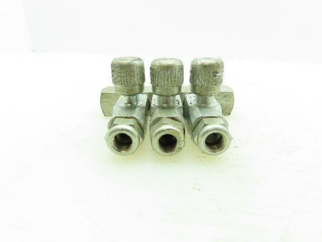 Lincoln Engineering SL4-3 SL4 Injector 3 Unit 1/4" Tube Adjustable Needle Valve
