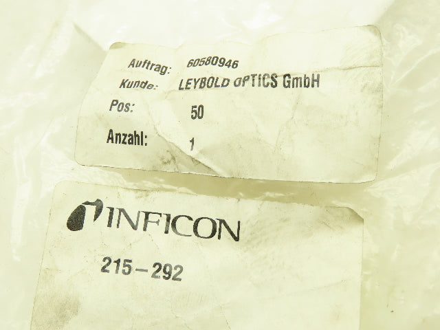 Inficon 215-292 Stainless Piston Ring Vacuum Seal DN 160 ISO-K  16mm ID 40mm OD