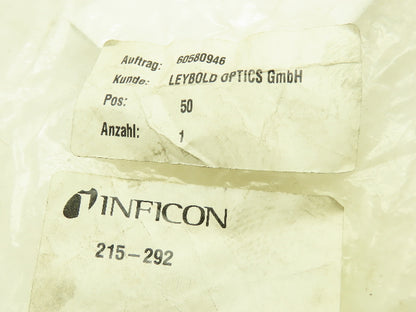 Inficon 215-292 Stainless Piston Ring Vacuum Seal DN 160 ISO-K  16mm ID 40mm OD