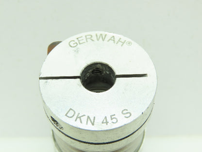 Gerwah DKN 45 S Miniature Metal Bellow Coupling w/Clamping Hub 1/2"x3/8"Bore Dia