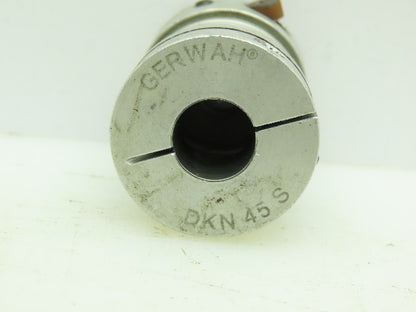 Gerwah DKN 45 S Miniature Metal Bellow Coupling w/Clamping Hub 1/2"x3/8"Bore Dia