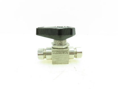 Whitey SS-83TF4 Hydraulic S.S. High Pressure Ball Valve 1500PSI 1/4"NPT TFE Seat