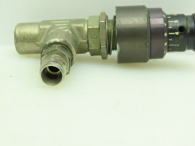 Parker Right Angle Metering /Shut-Off Valve 250 PSI  1/8" NPT