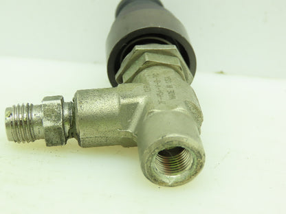 Parker Right Angle Metering /Shut-Off Valve 250 PSI  1/8" NPT