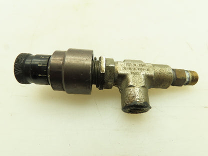 Parker 2F-H5A-V-B-TC Right Angle Metering /Shut-Off Valve 250 PSI  1/8" NPT