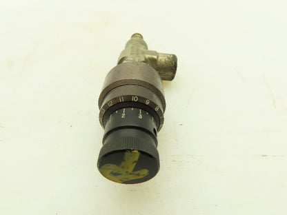 Parker 2F-H5A-V-B-TC Right Angle Metering /Shut-Off Valve 250 PSI  1/8" NPT
